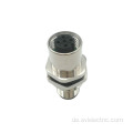 M12-5 Pins männliche und weibliche Bulkhead-Mount-Stecker